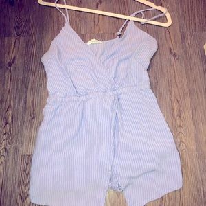 Cotton Candy Pinstripe Romper